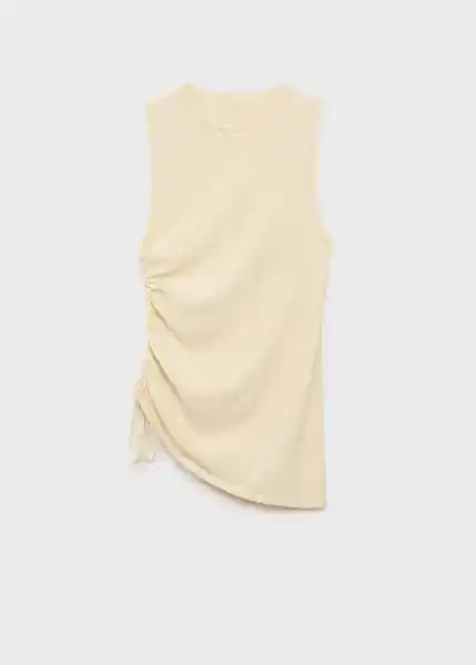 Top Guillem Crudo Talla S Mujer Mango