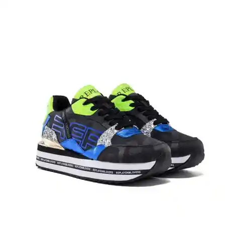 Replay Tenis Sneaker Color Negro Talla 40