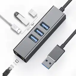 Hi Q Hub Usb 4 en 1 Lan