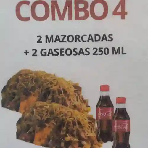 Combo (2 Mazorcadas + 2 Bebidas 250 Ml)