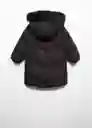 Abrigo Anorak Nacha Negro Talla 13 Niña Mango