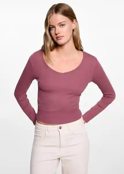 Camiseta Pipa Rosa Pastel Talla 22 Teen Niñas Mango