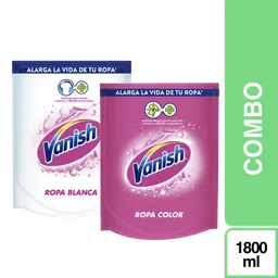 Combo Vanish Líquido Blanco y Rosa 1.8 L