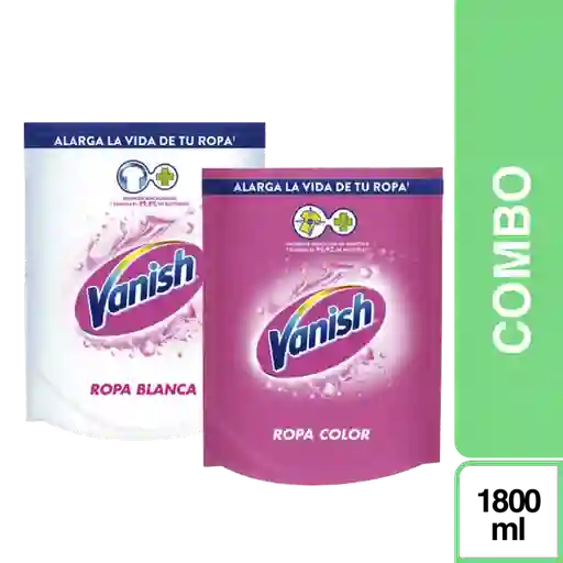 Combo Vanish Líquido Blanco y Rosa 1.8 L