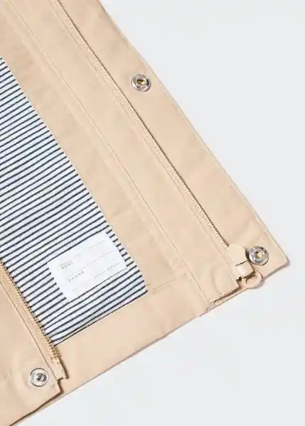 Abrigo Parka Toni Beige Talla 06 Niños Mango