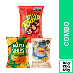 Combo Papas Margarita Natuchips y de Todito Bbq