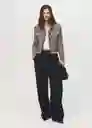 Chaqueta Pinky Negro Talla M Mujer Mango