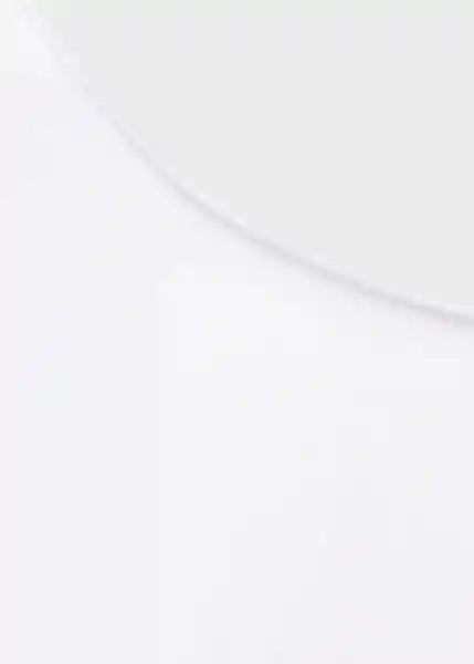 Top Creta Blanco Talla M Mujer Mango