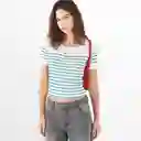 Camiseta Cuello Redondo Manga Corta Blanco Talla M 683814