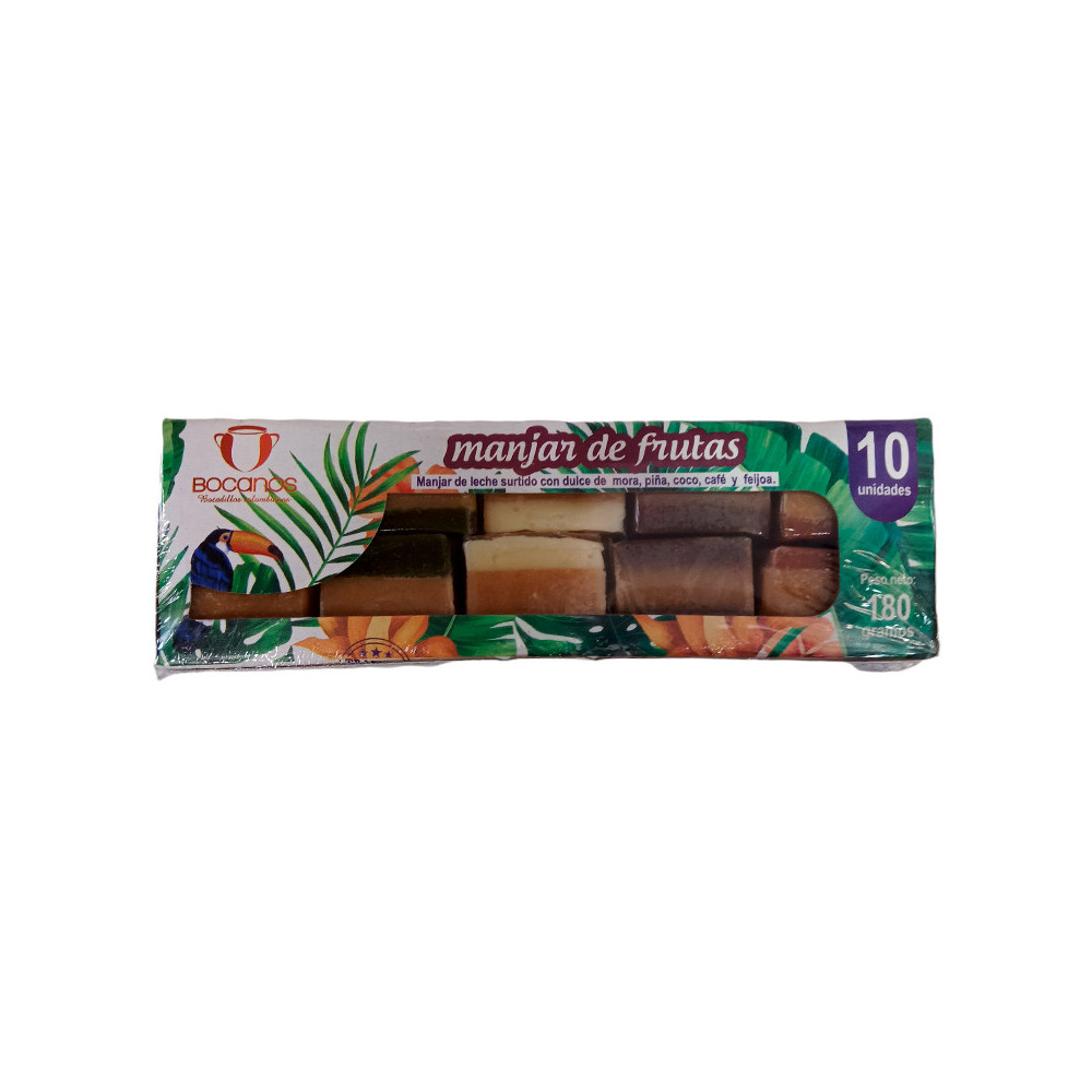 Bocanos Manjar de Frutas Surtido 180 g