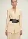 Pantalón Brera Vainilla Talla 38 Mujer Mango