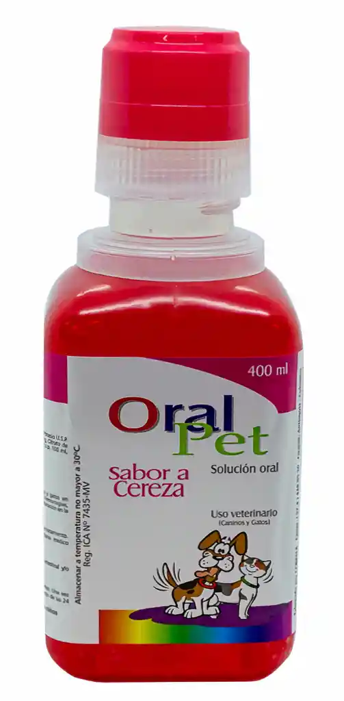 ORAL PET Solucion De Rehidratacion Oral Para Mascotas Sabor Cereza