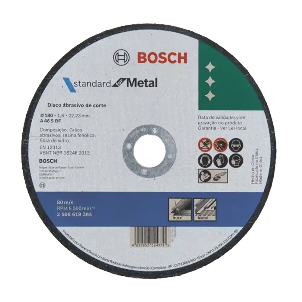 Bosch Disco de Corte Abrasivo para Metal 7''