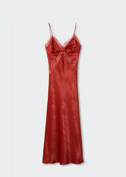 Vestido Dubai Burdeos Talla L Mujer Mango