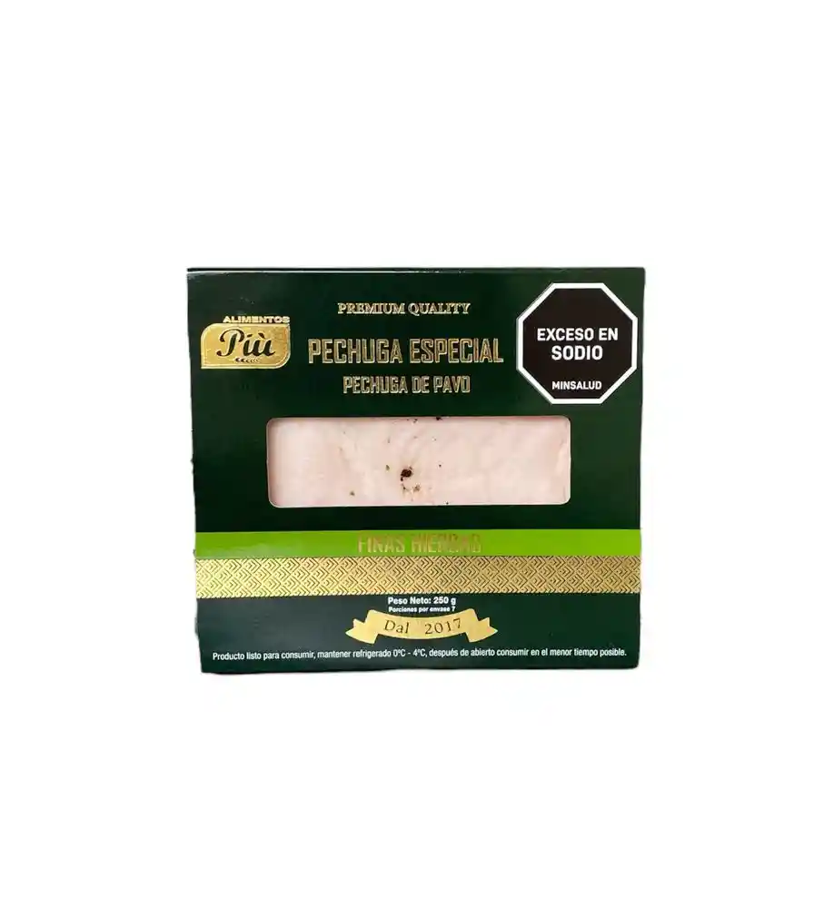 Pavo Alimentos Piu Pechuga (250 Gr)