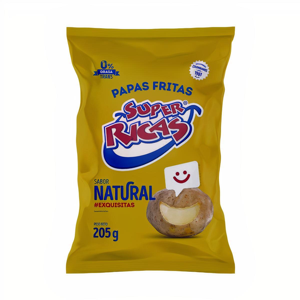 Super Ricas Papas Fritas Natural 205 g