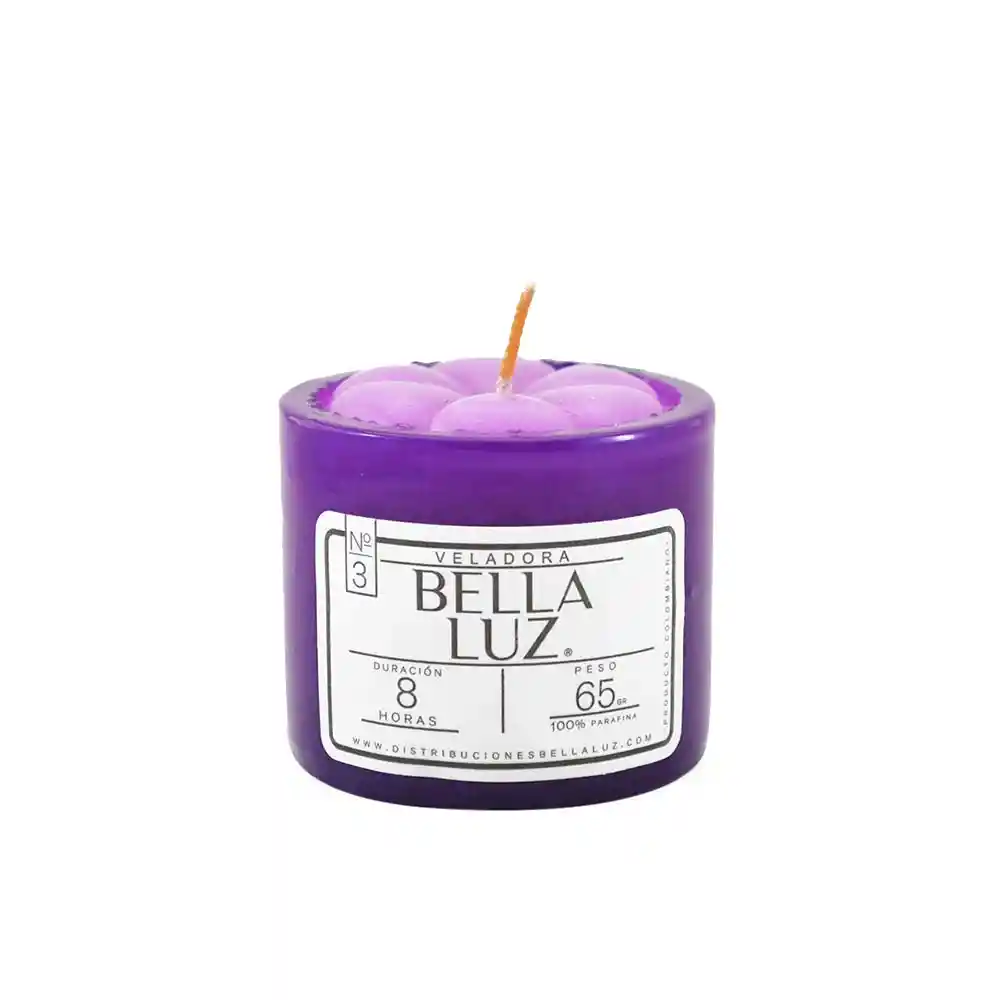 Bella Luz Velón Violeta N° 3 A
