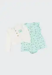 Conjunto 3 Piezas 9/12meses-ivory