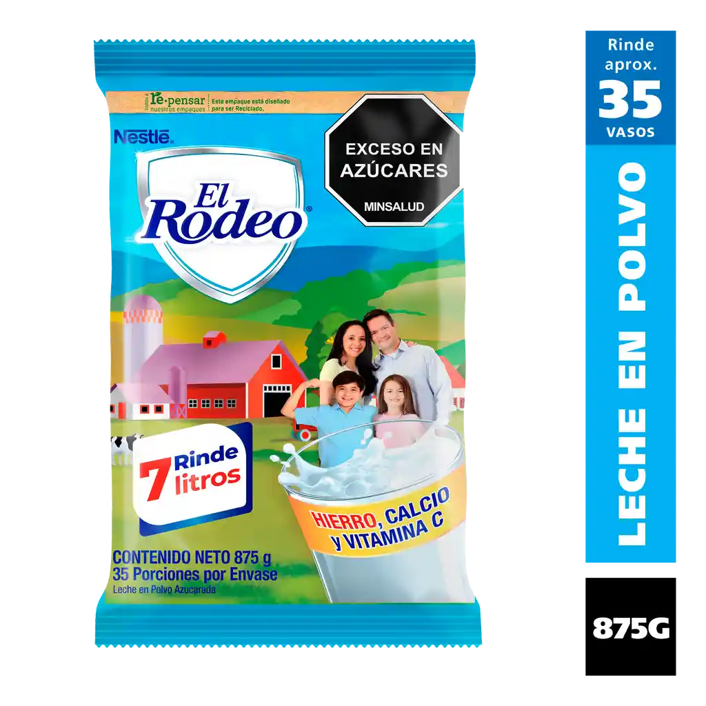 Leche en polvo EL RODEO x 875g