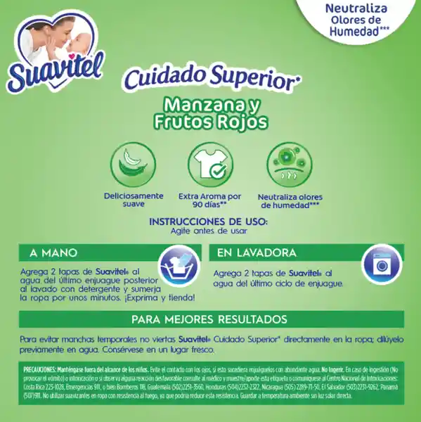 Suavizante Suavitel Frescura de Manzana 4.8 L