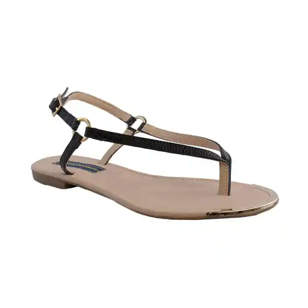 Sandalias Trespuntada Lym Negro Talla 37