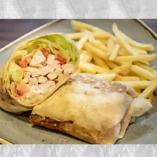 Wrap de pollo + papa