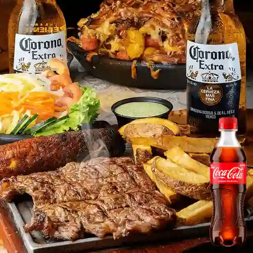 Combo Churrasco de Res + Coca Cola Original 400 ml