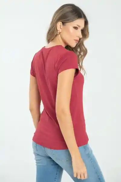 Camiseta Iris Color Rojo Persa Talla S Ragged