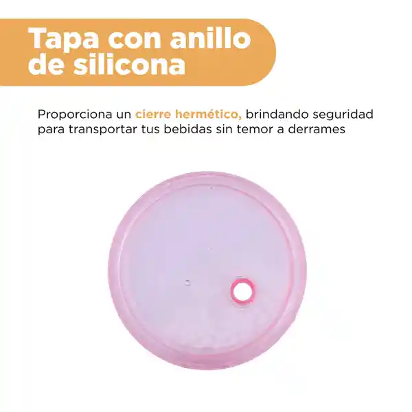 Vaso de Plástico de Con Pitillo Axolotl Story 350 mL Miniso