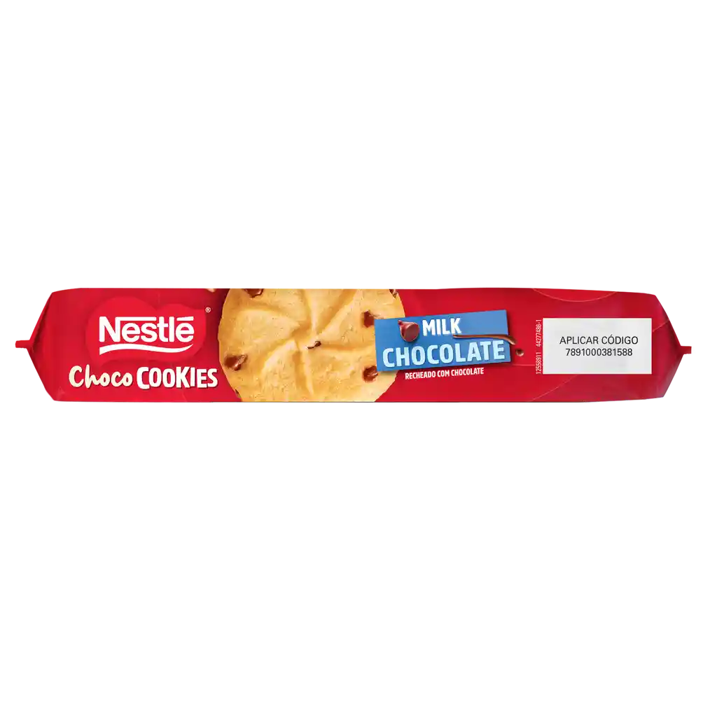 Galletas Choco Cookies NESTLÉ con relleno y chips de chocolate x 120g