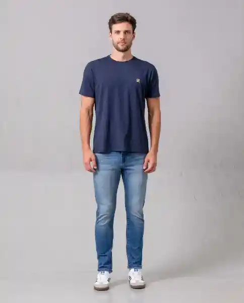 Camiseta Hombre Azul Marinero Ultraoscuro Talla L 34572 Rifle