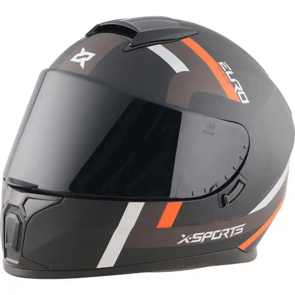 Casco Moto Euro S - Naranja