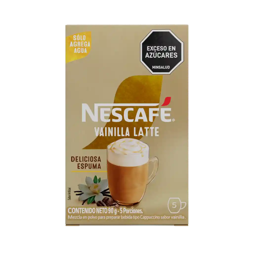Vainilla Latte NESCAFÉ instantáneo x 90g