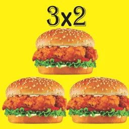 3x2 en Chicken Burgers