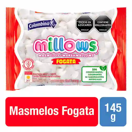 Millows Masmelos Fogata Sabor a Vainilla