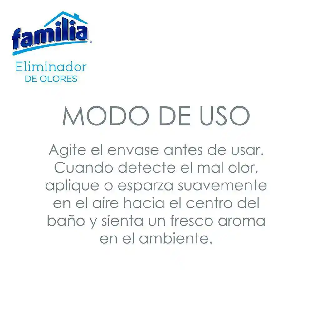 Eliminador De Olores Familia Baño To Go X 33 Ml