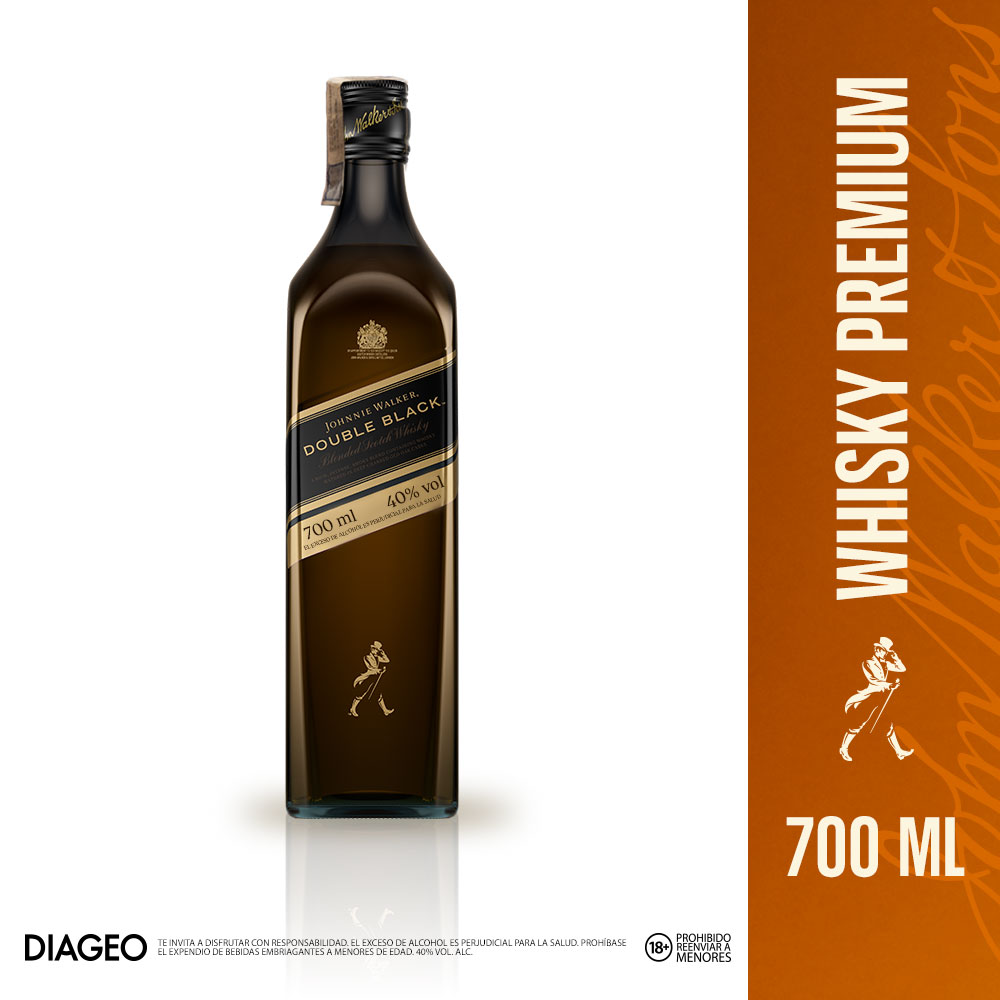 Johnnie Walker Whisky Escocés Double Black 700 ml