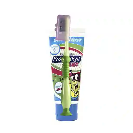 Crema Dental Proquident Kids Fucsia Cepillo