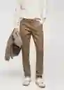 Pantalón Paul Beige Talla 40 Hombre Mango