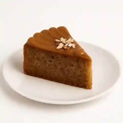 Porción torta light banano y arequipe