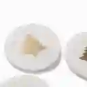 Set Portavaso Árbol Navidad Mármol Ambiente Gourmet