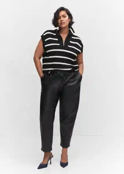 Pantalón Apple Negro Talla L Mujer Mango