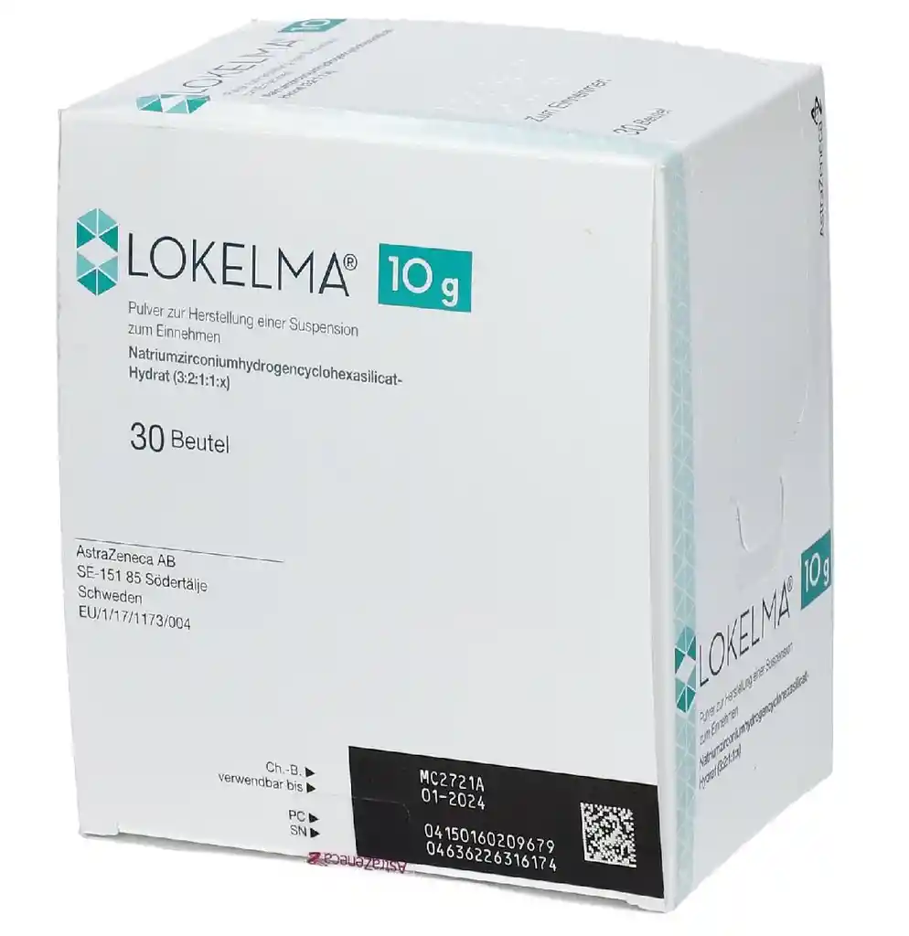Lokelma  (10 g) Ciclocilicato de Sodio Zirconio 