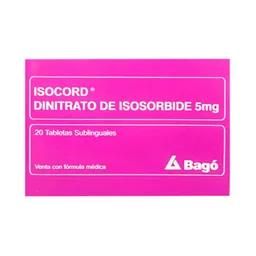 Isocord (5 mg) 20 Tabletas