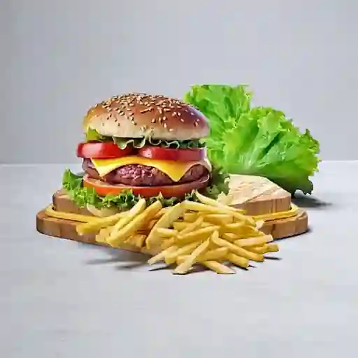 Combo Hamburguesa Carne y Papa