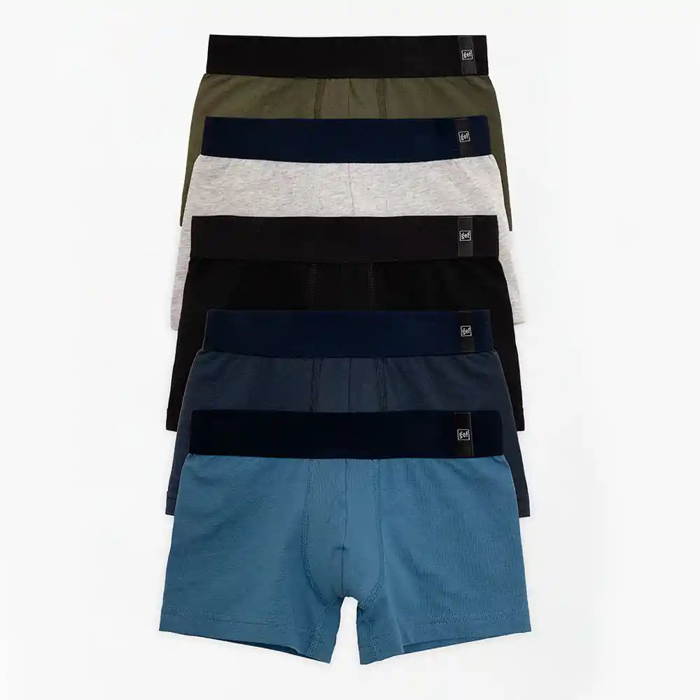 Bóxer Con Elástico Expuesto Kids Masculino Uloc Kd X5 Gef Talla 10