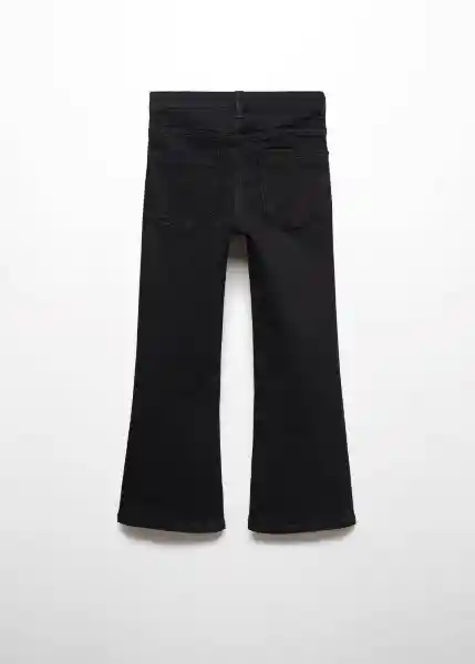 Jean Flare Tejano Negro Talla 12 Niñas Mango