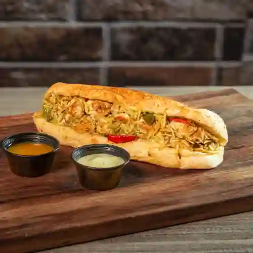 Chuzo pan pollo ranchera