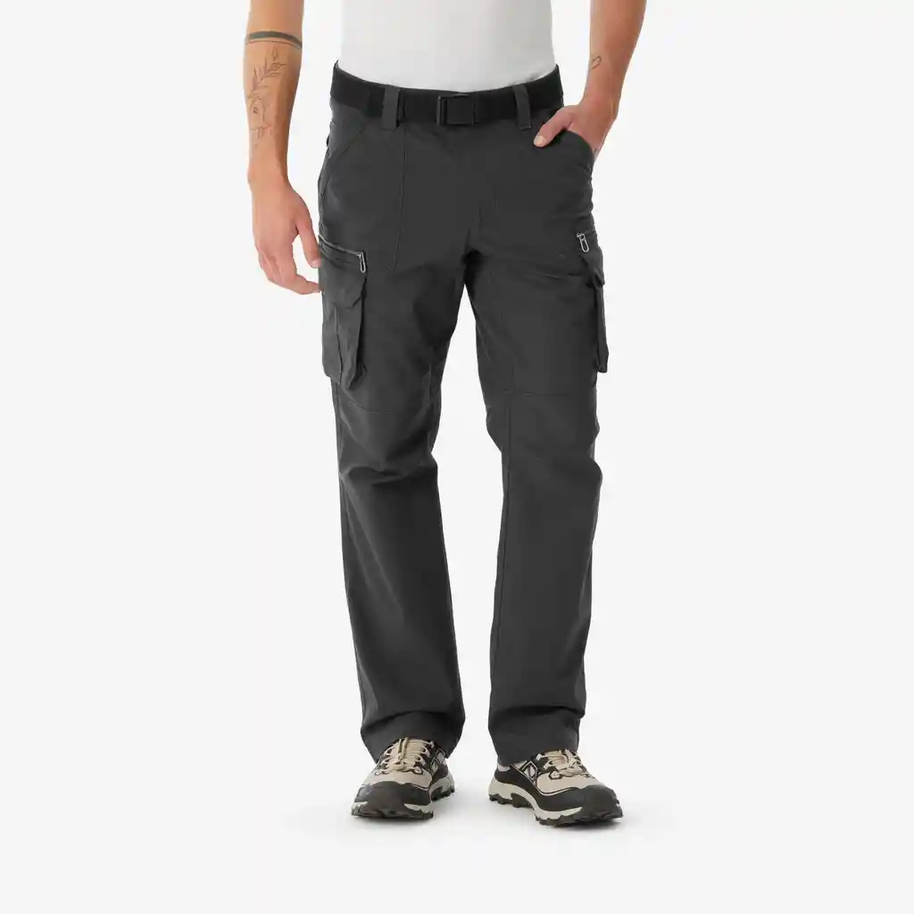 Pantalón de Senderismo Hombre - Nh500 Cargo - Gris