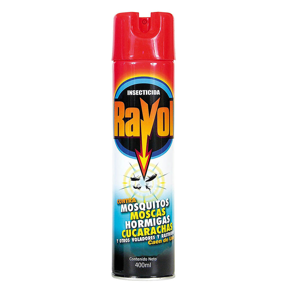 Rayol Insecticida Contra Mosquitos Hormigas y Cucarachas 400 ml